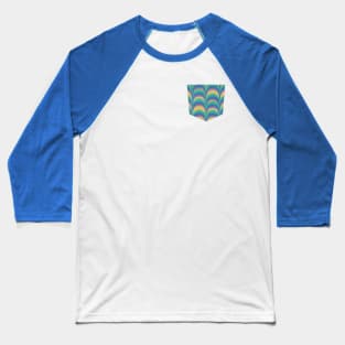 Pocket - Infinite Rainbows Hope Blue Green Baseball T-Shirt